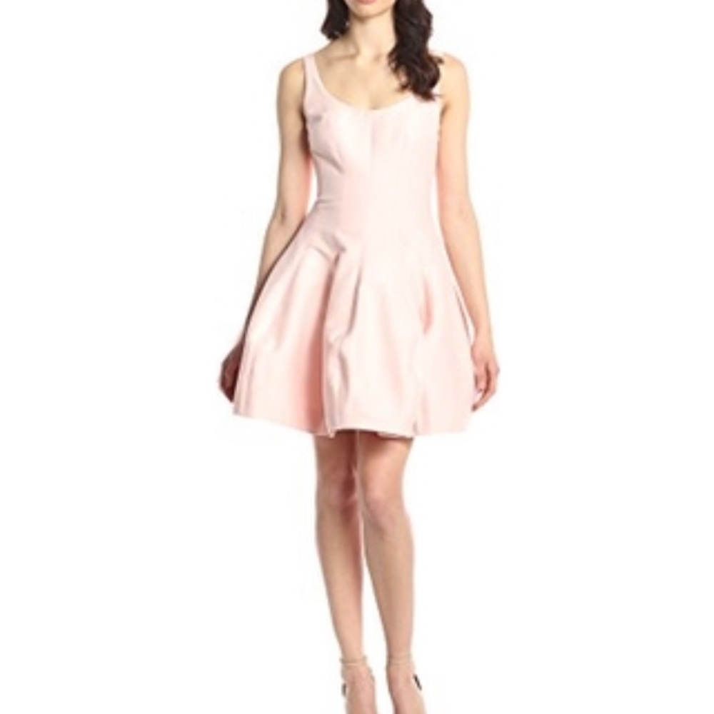 Halston Heritgae Dusty Pink Bubble Dress